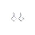 CL S.S. PT 0.20 CTW Geometric Link Earrings