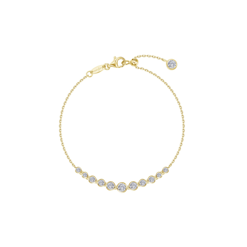 CL S.S. GP 0.96 CTW Chain Bezel Link Bracelet