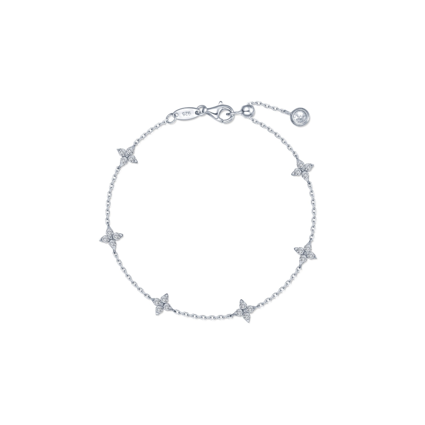 CL S.S. PT 1.45 CTW Trillium Station Bracelet