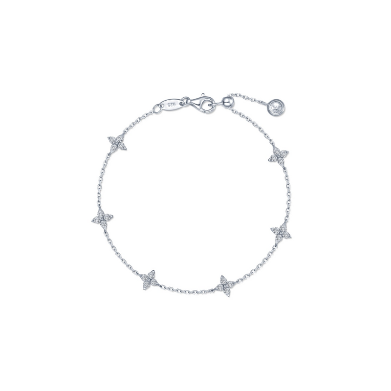 CL S.S. PT 1.45 CTW Trillium Station Bracelet