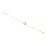 CL S.S.GP 0.45 CTW Mother of Pearl Paperclip Bracelet