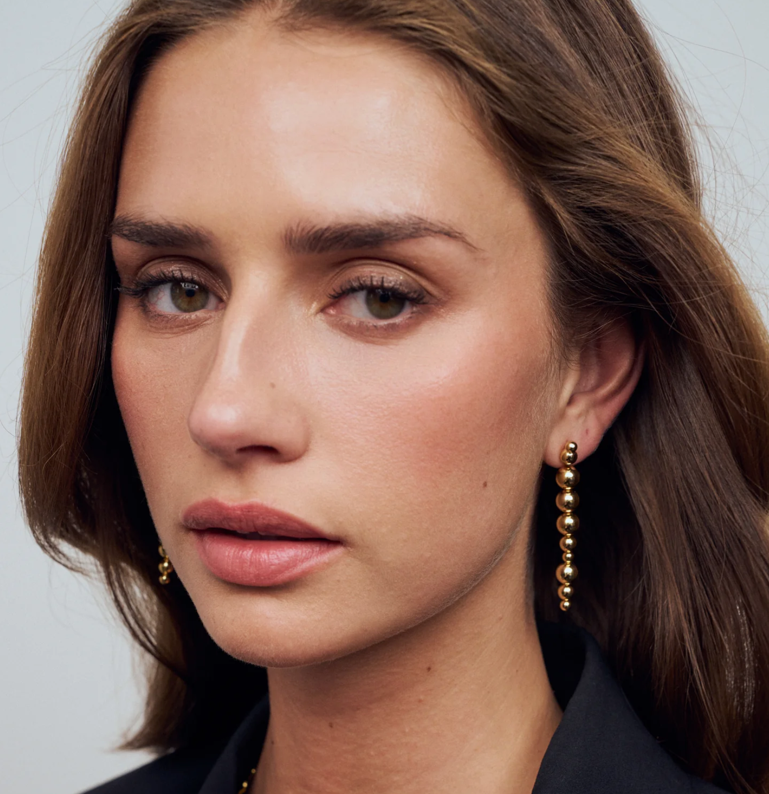 Gold Bormio Lungo Earrings