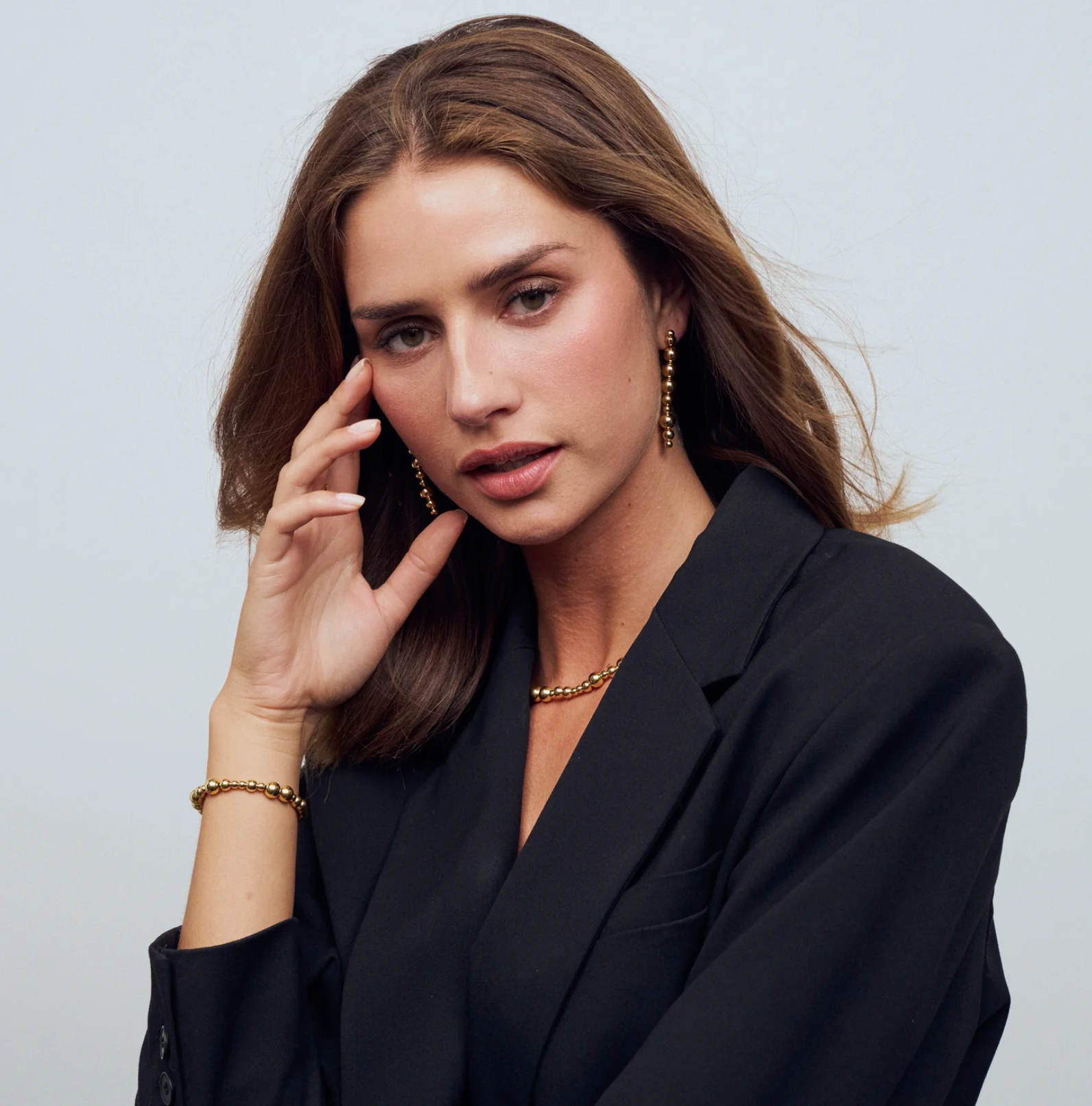 Gold Bormio Lungo Earrings