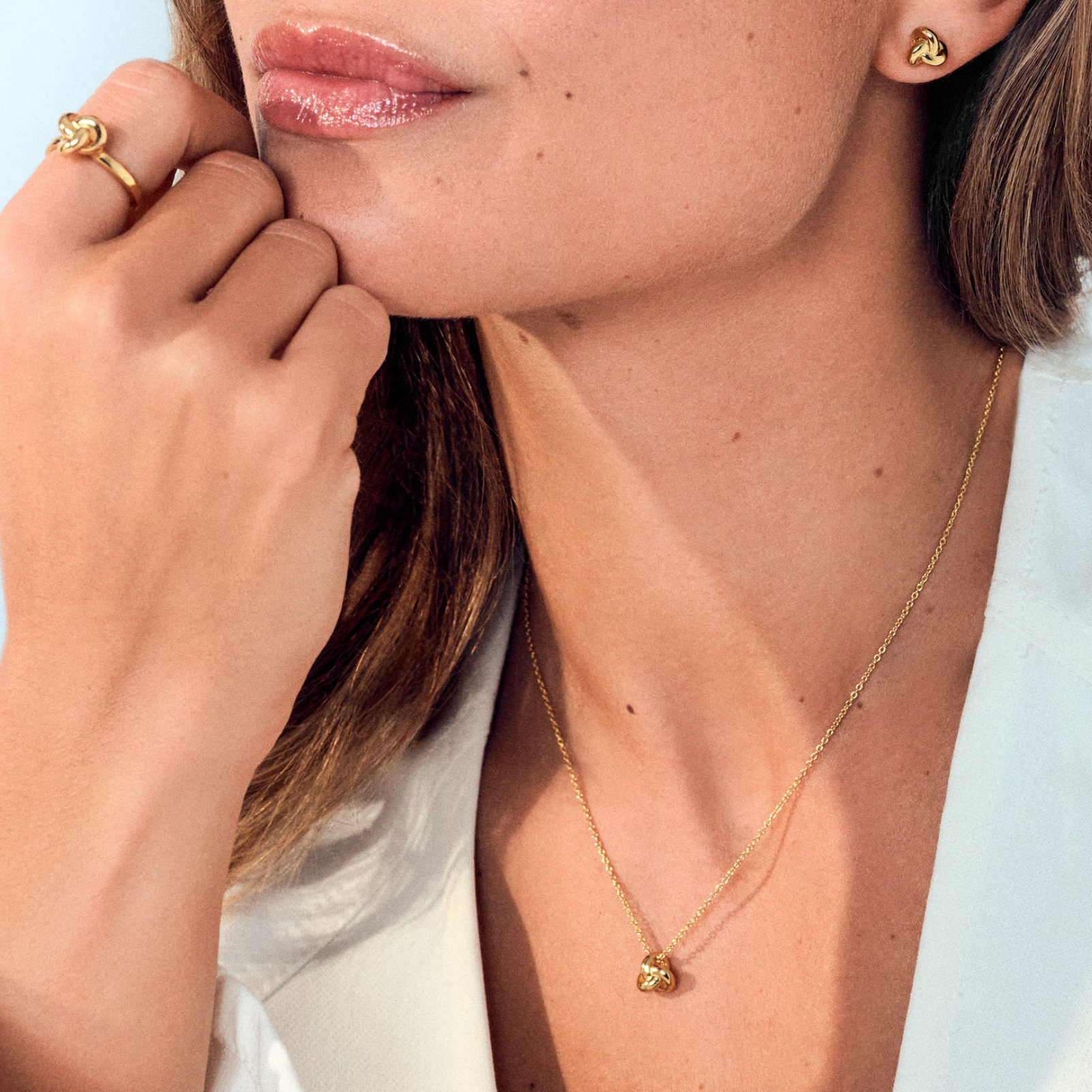 Gold Imperia Pianura Piccolo Earrings