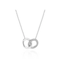 Silver Carrara Due Grande Necklace