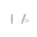 Mini Vertical Bar Stud Earrings