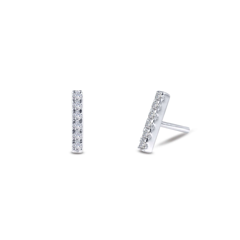Mini Vertical Bar Stud Earrings