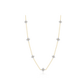 1.72 CTW Trillium Station Necklace