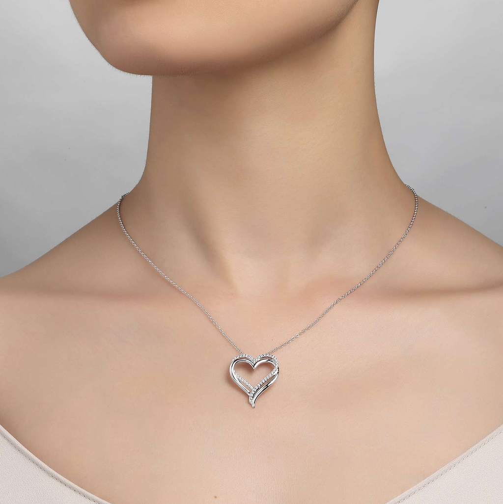 Double-Heart Pendant Necklace