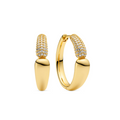 Gold Goccia Creolo Grande Earrings