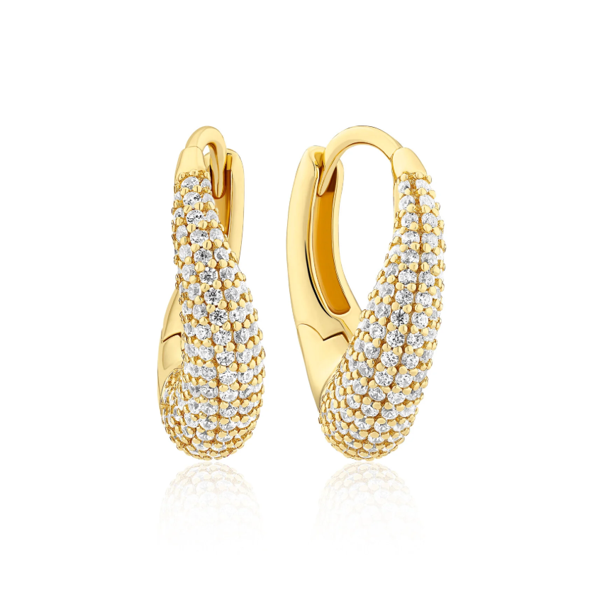 Gold CZ Glorenza Piccolo Earrings