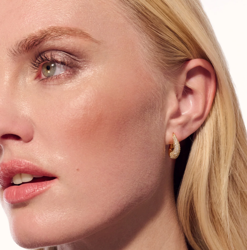 Gold CZ Glorenza Piccolo Earrings