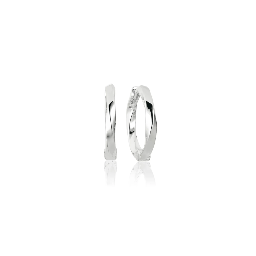 Silver Ferrara Piccolo Pianura Earrings