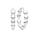Silver Goccia Cerchietto Medio Earrings