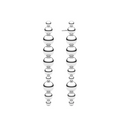 Silver Bormio Lungo Earrings