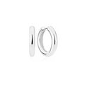 Silver Carrara Pianura Medio Earrings