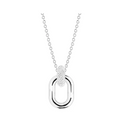 Silver CZ Bail Capri Due Pendant