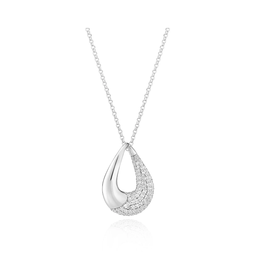 Silver CZ Glorenza Necklace