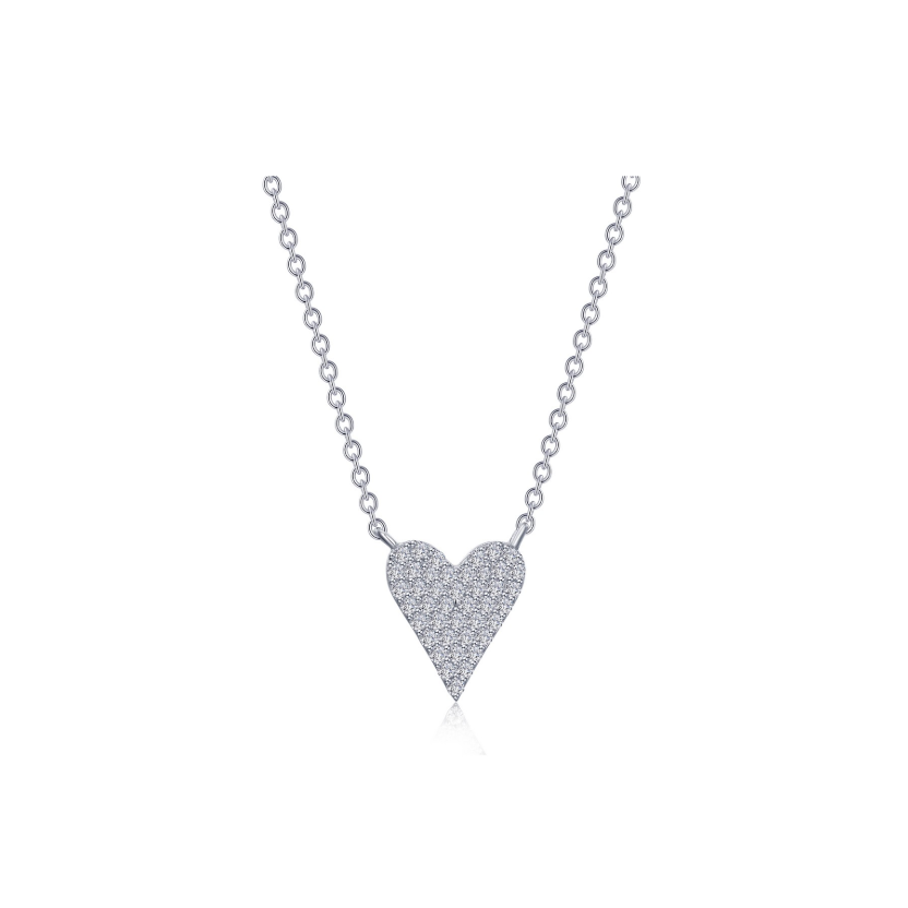 Pave Heart Necklace