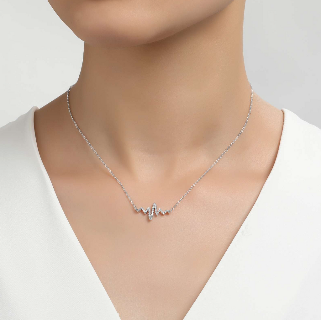 0.39 CTW Heartbeat Necklace