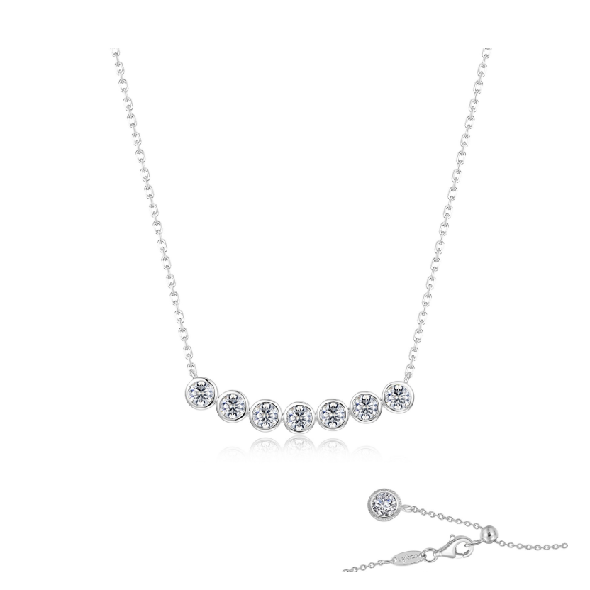 Silver Bezels of Joy Necklace
