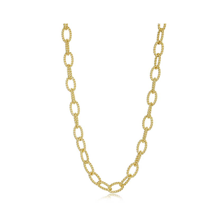 Cassie Oval Link Chain - Gold