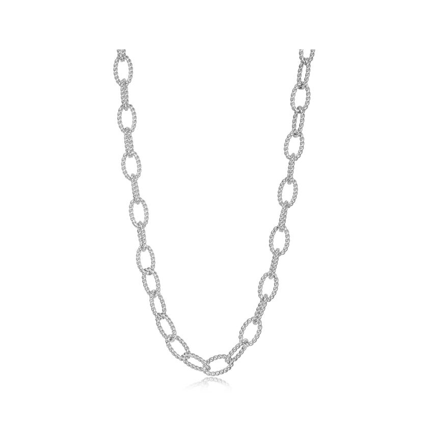 Cassie Oval Link Chain - Silver