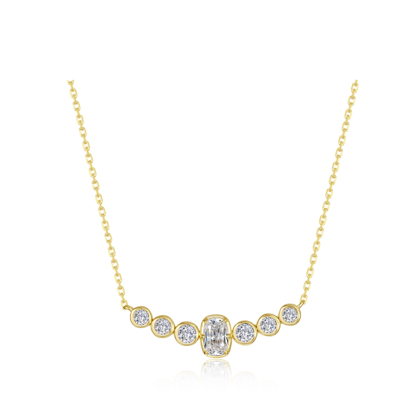 Cushion of Joy Gold Necklace