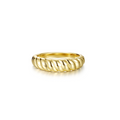Gold Dome Rope Ring