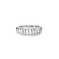 Silver Dome Rope Ring