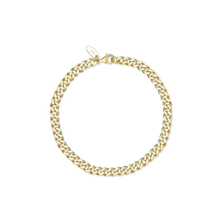 Large Cleo Cuban Bracelet Gold