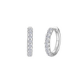 Madison Hoop Earrings Silver