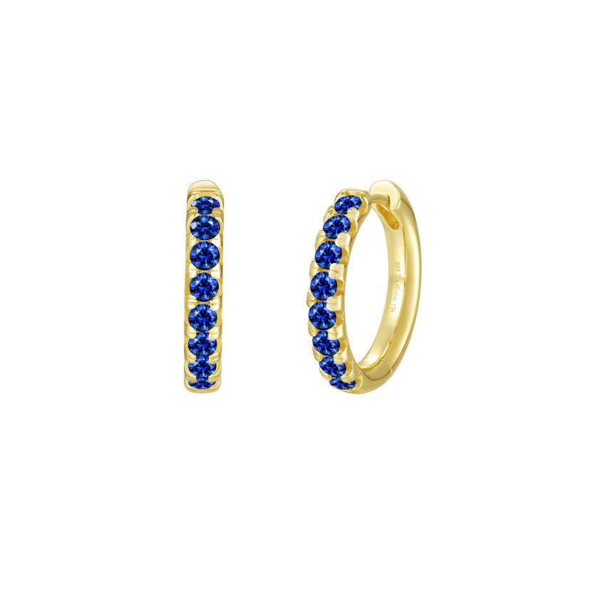 Madison Hoop Earrings Sapphire