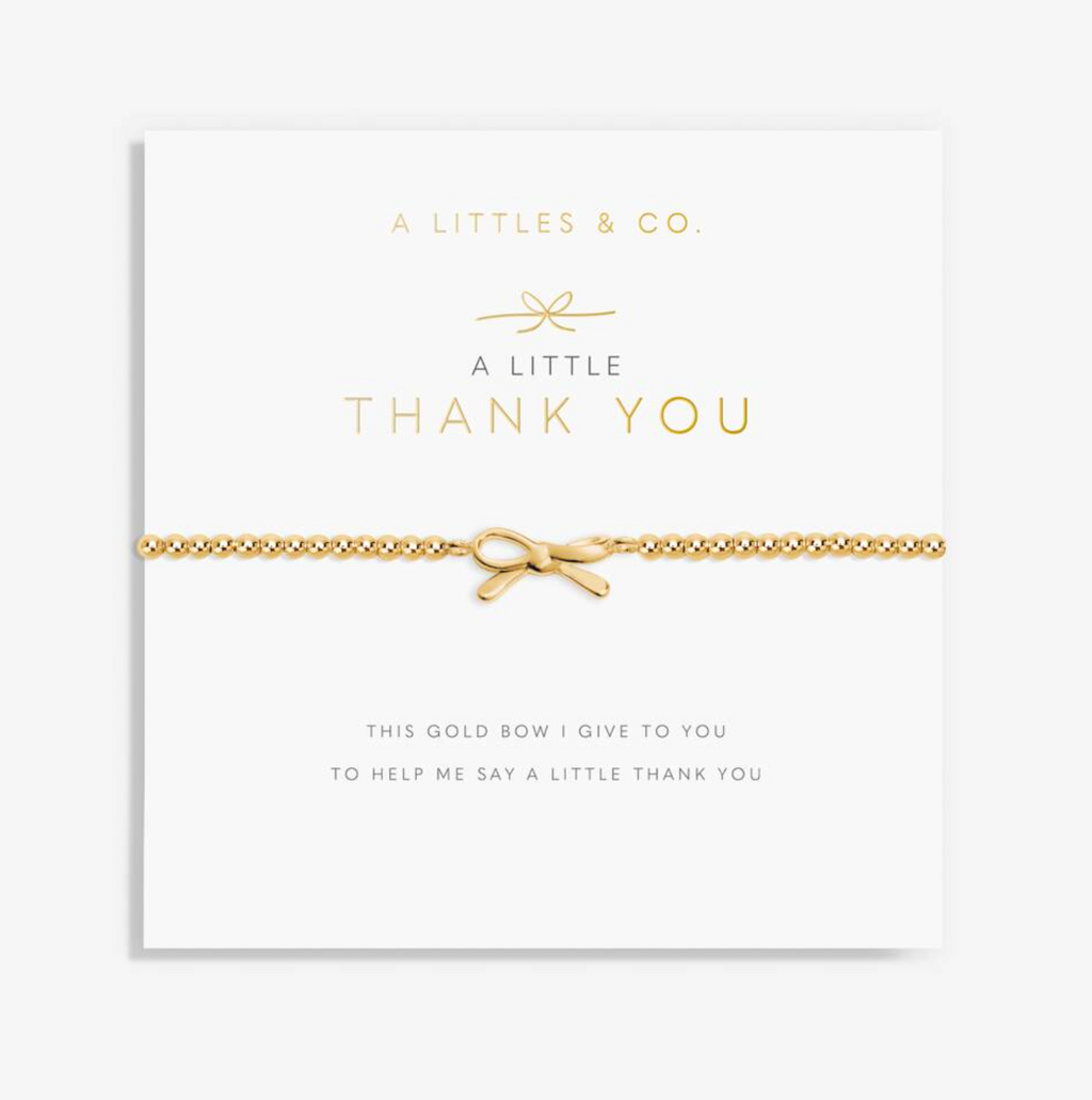 AL A Little 'Thank You' Bracelet in Gold-Tone Plating