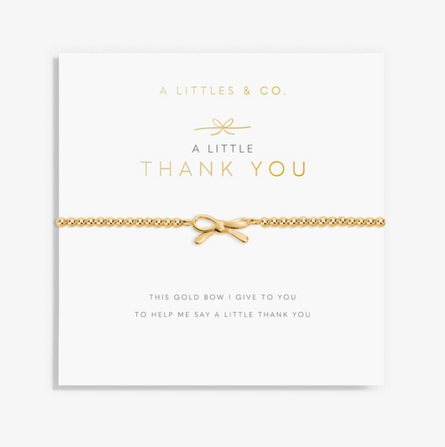 AL A Little 'Thank You' Bracelet in Gold-Tone Plating
