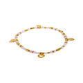 AL Affirmation Card 'Love' Bracelet in Gold-Tone Plating