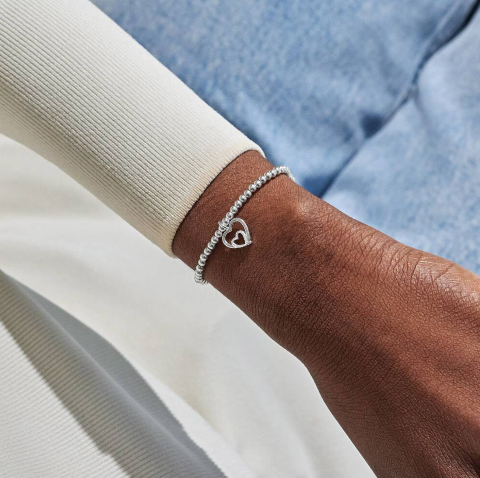 Mother's Day A Little 'Happy First Mother's Day' Bracelet in Silver Plating