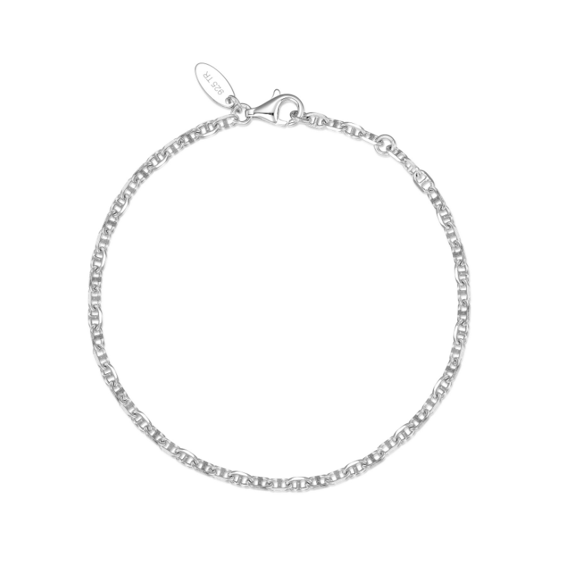 Silver Medium Lucy Chain Bracelet