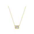 Emerald East–West Solitaire Choker