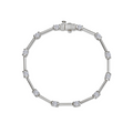 Silver Livia Semi-Bezel Bracelet