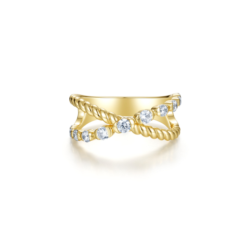Twined Bezel Ring