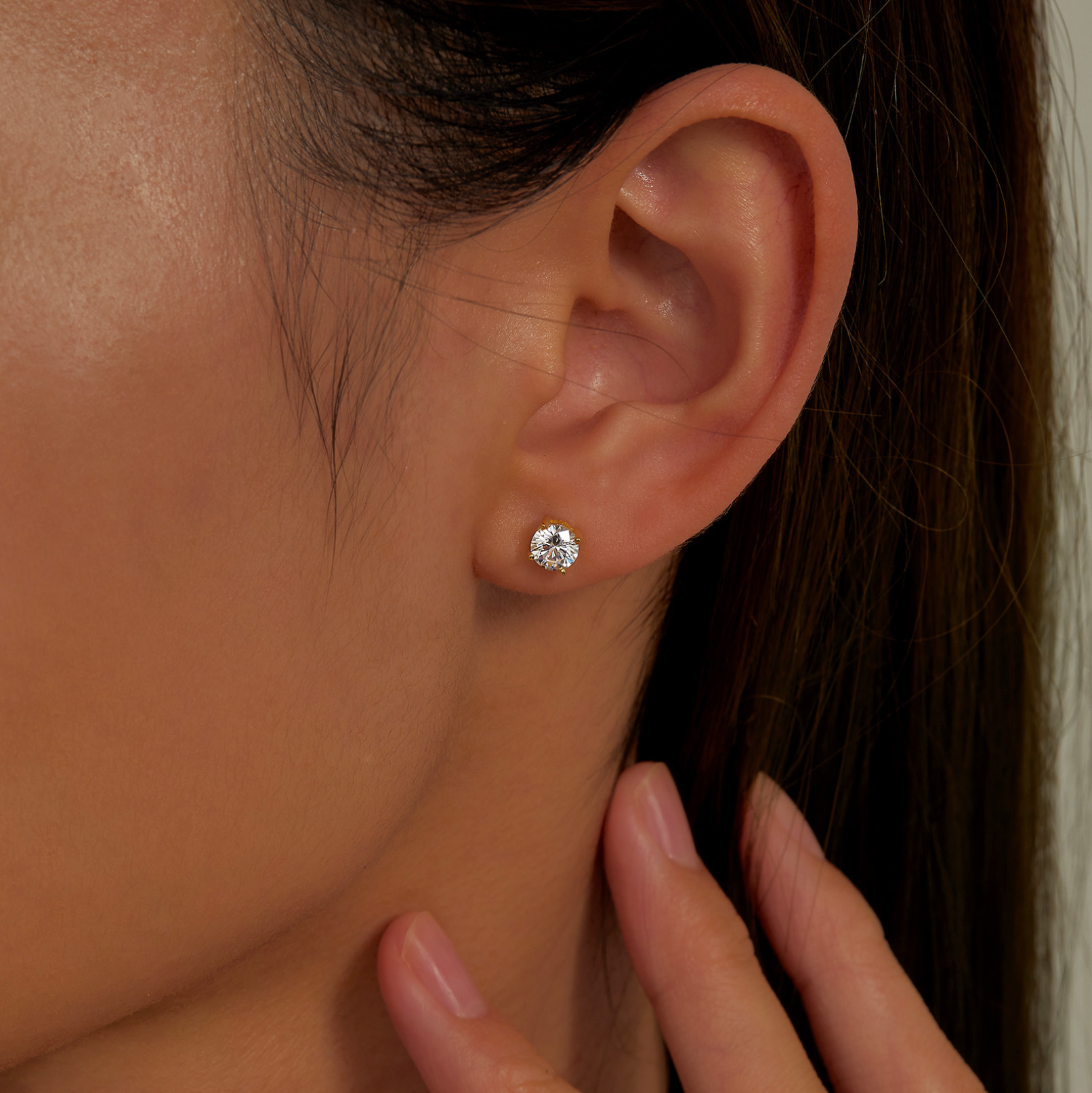 3 CTW Stud Earrings