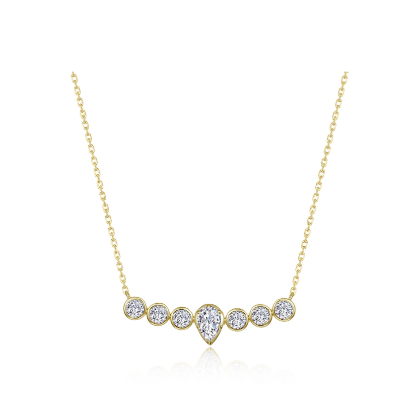 Gold Pear of Joy Necklace