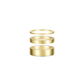 Trilogy Gold Band Set
