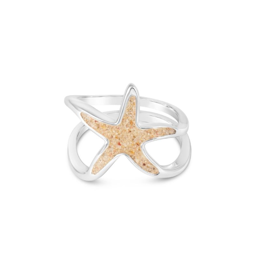 Dune Double Band Starfish Ring