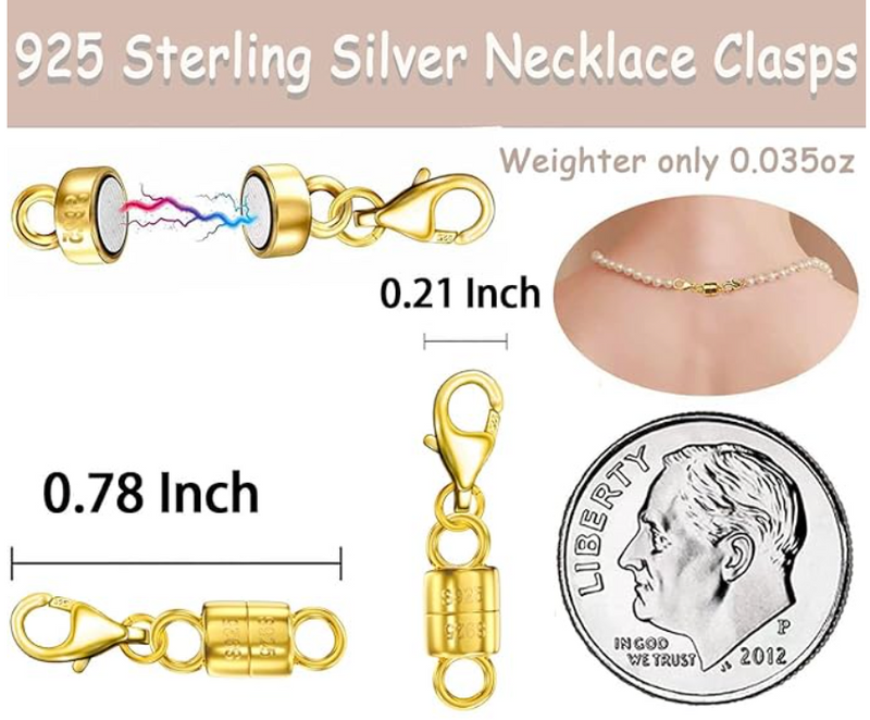 S.S. .925 Magnetic Extender - Gold