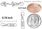 S.S. .925 Magnetic Extender - Silver