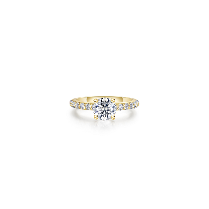 Gold Angel Engagement Ring