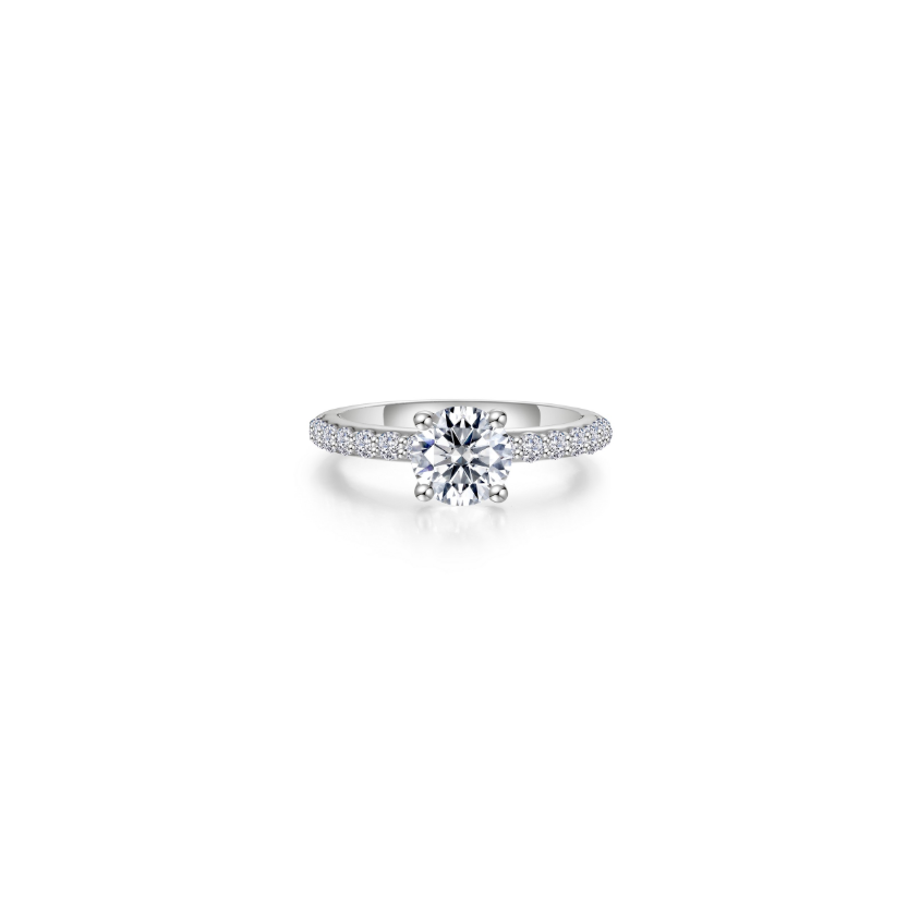 Silver Angel Engagement Ring