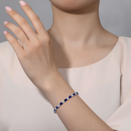 10.20 CTW Classic Alternating Link Bracelet